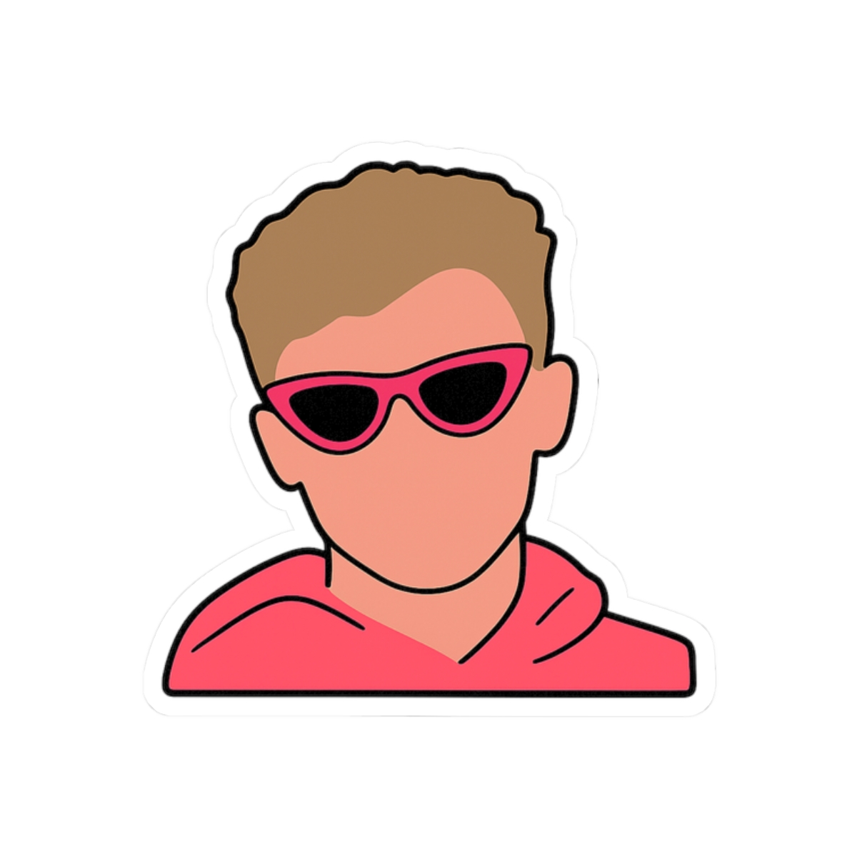 Ryan Trahan Portrait Sticker | Bold Vinyl Decal - alternate angle 3, merchandise
