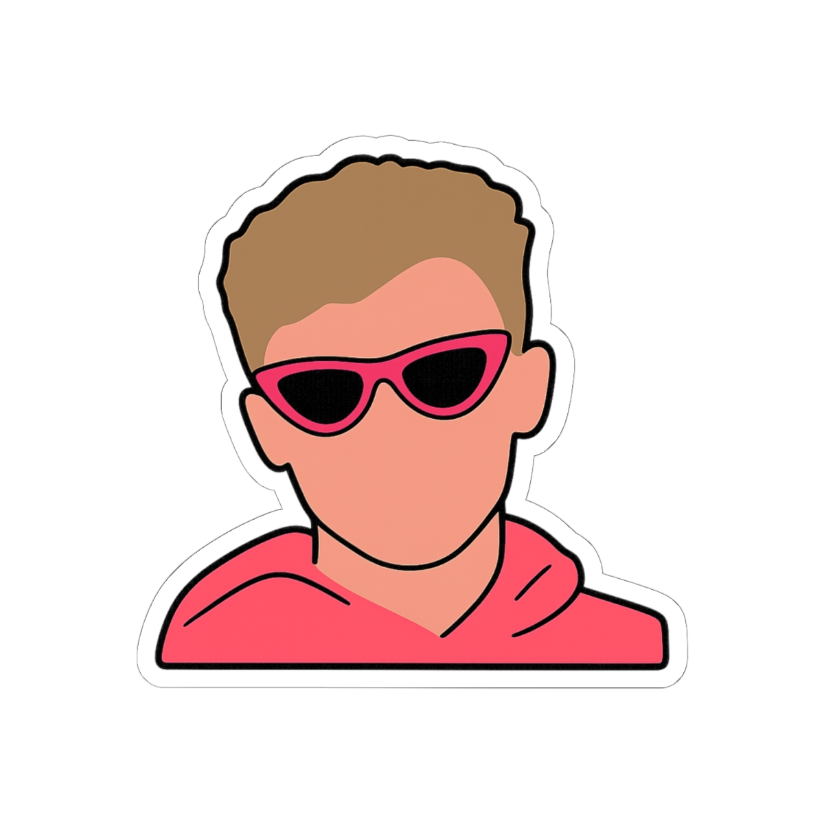 Ryan Trahan Portrait Sticker | Bold Vinyl Decal - alternate angle 2, merchandise