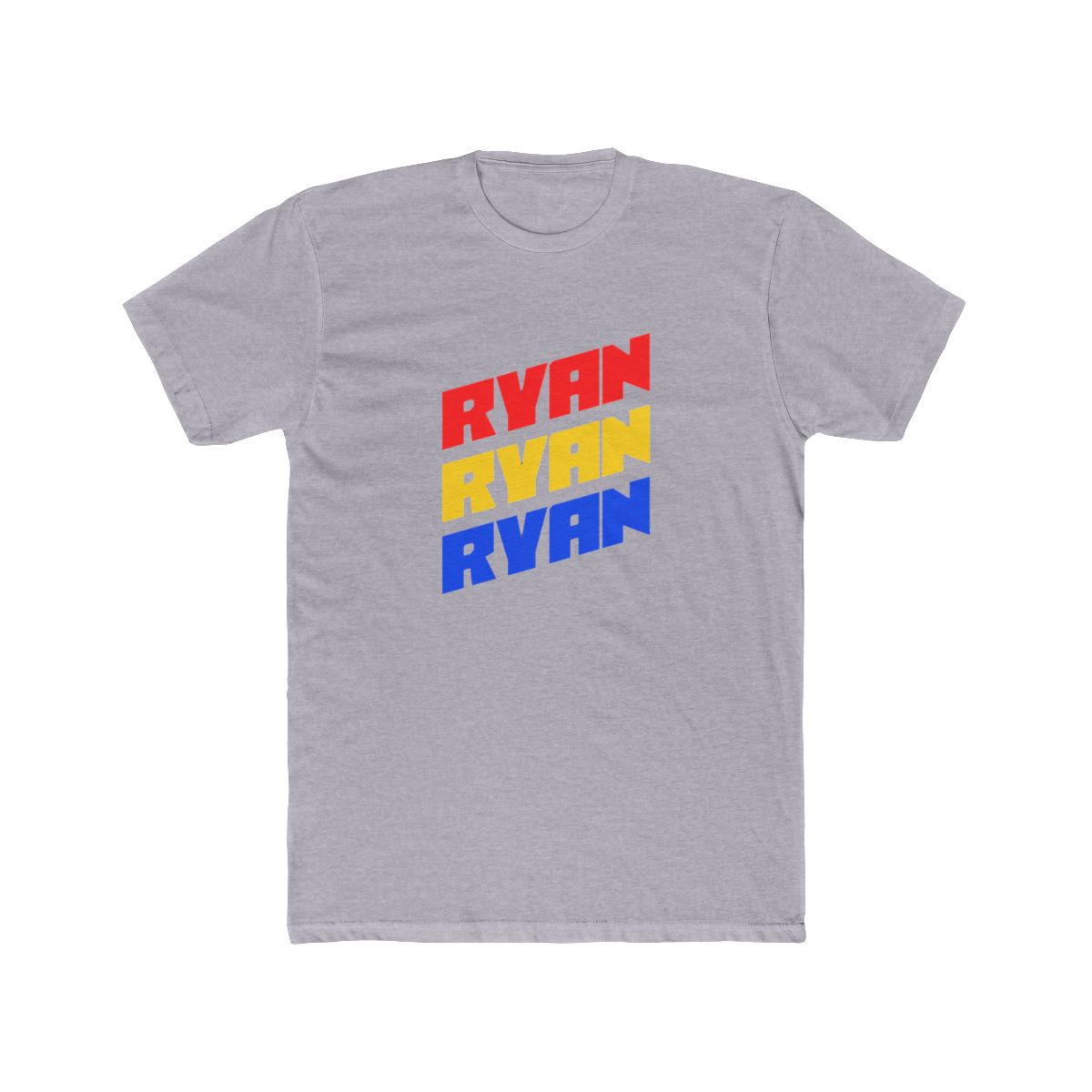 Ryan Bold Color Diagonal Stack T Shirt - alternate angle 5, merchandise