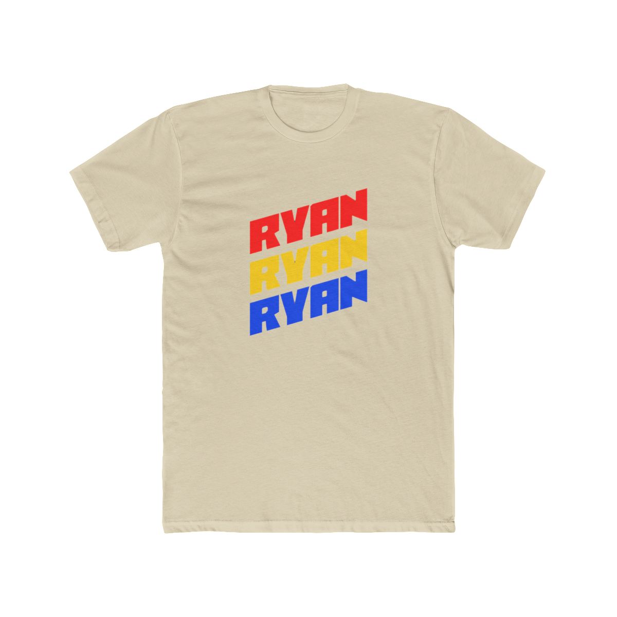 Ryan Bold Color Diagonal Stack T Shirt - alternate angle 5, merchandise