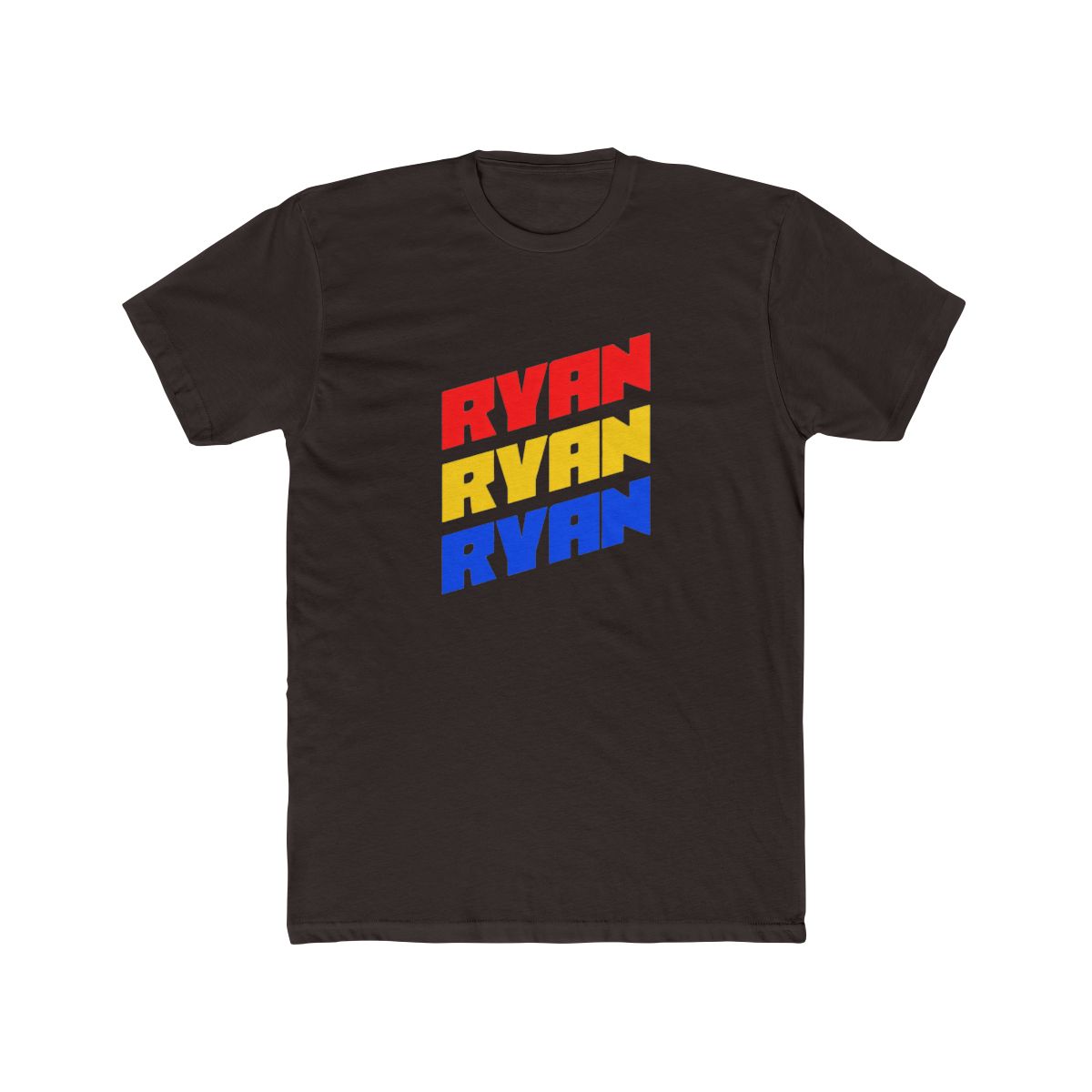 Ryan Bold Color Diagonal Stack T Shirt - alternate angle 4, merchandise
