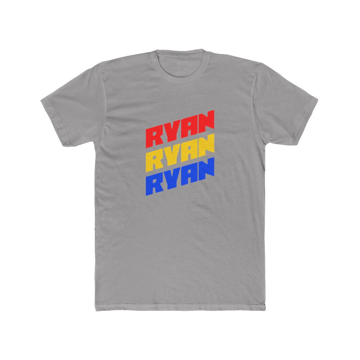 Ryan Bold Color Diagonal Stack T Shirt - alternate angle 3, merchandise