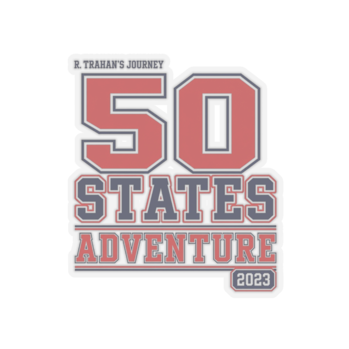 Ryan Trahan "50 States Adventure" Sticker