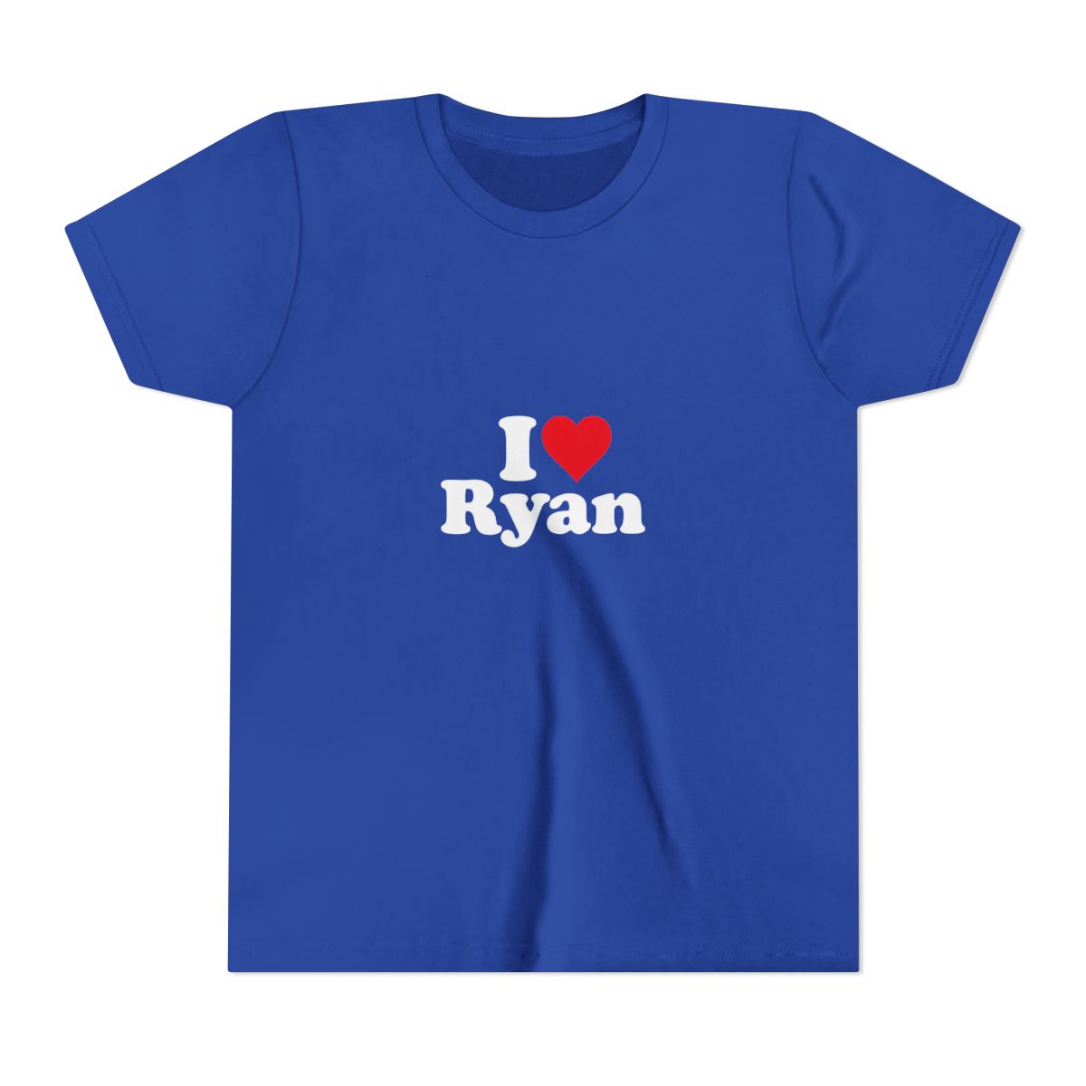 Funny I Heart Love Ryan Obsession Kids T Shirt - alternate angle 4, merchandise