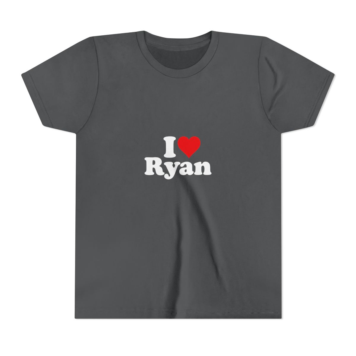 Funny I Heart Love Ryan Obsession Kids T Shirt - alternate angle 5, merchandise