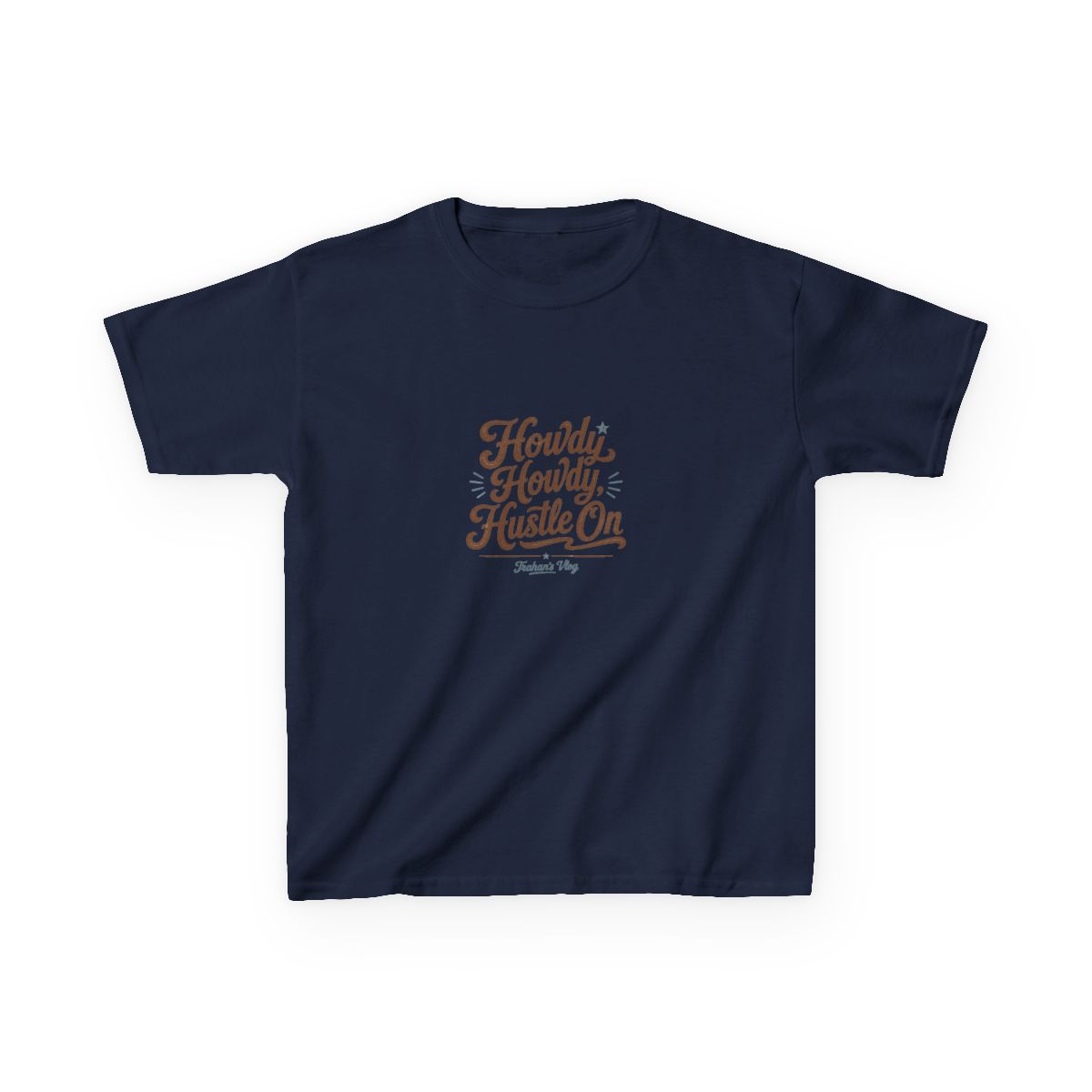 Ryan Trahan "Howdy Howdy, Hustle On" Unisex Kids Tee - alternate angle 5, merchandise
