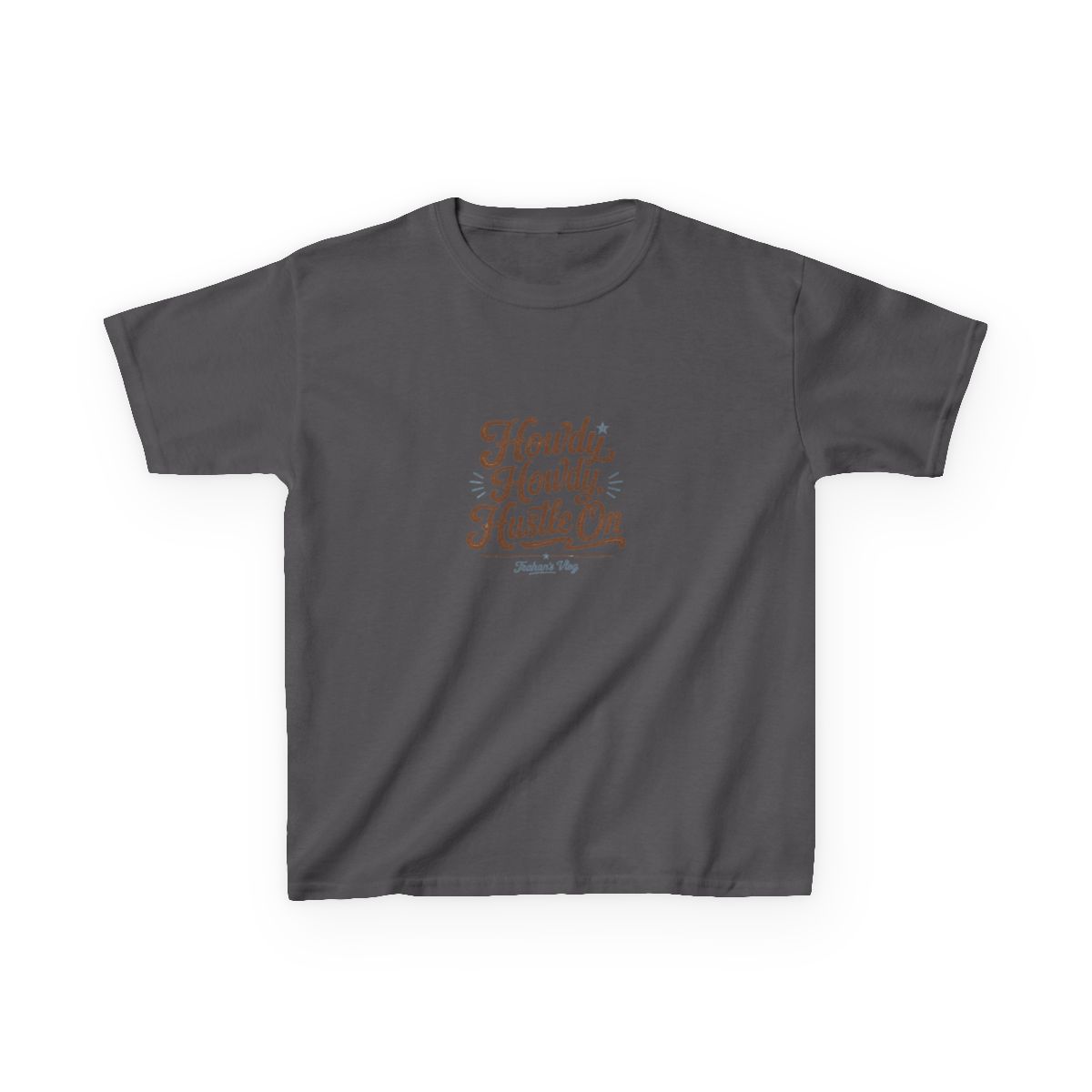 Ryan Trahan "Howdy Howdy, Hustle On" Unisex Kids Tee - alternate angle 4, merchandise