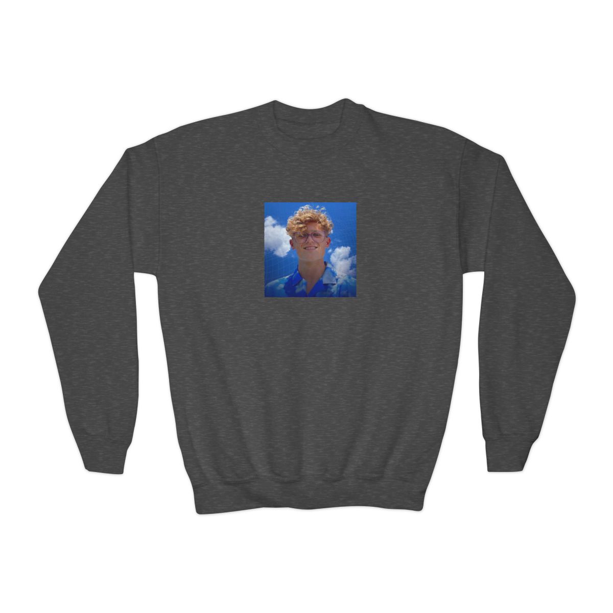 Ryan Trahan Crewneck Kids Sweatshirt - alternate angle 3, merchandise