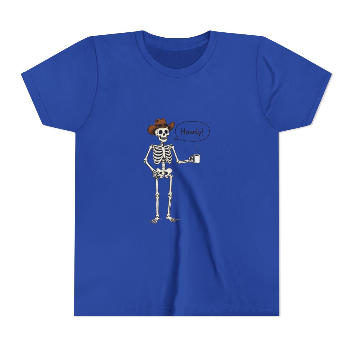 Ryan Trahan Howdy Skeleton Kids T Shirt - YouTube Fan Gift - alternate angle 4, merchandise