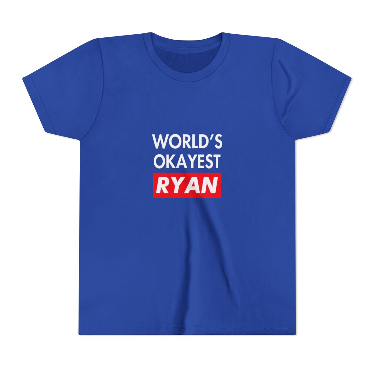 Worlds okayest Ryan Kids T Shirt - alternate angle 4, merchandise